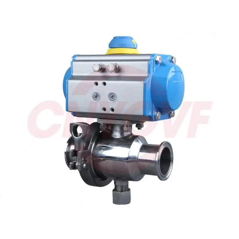 气动卡箍式快装卫生球阀